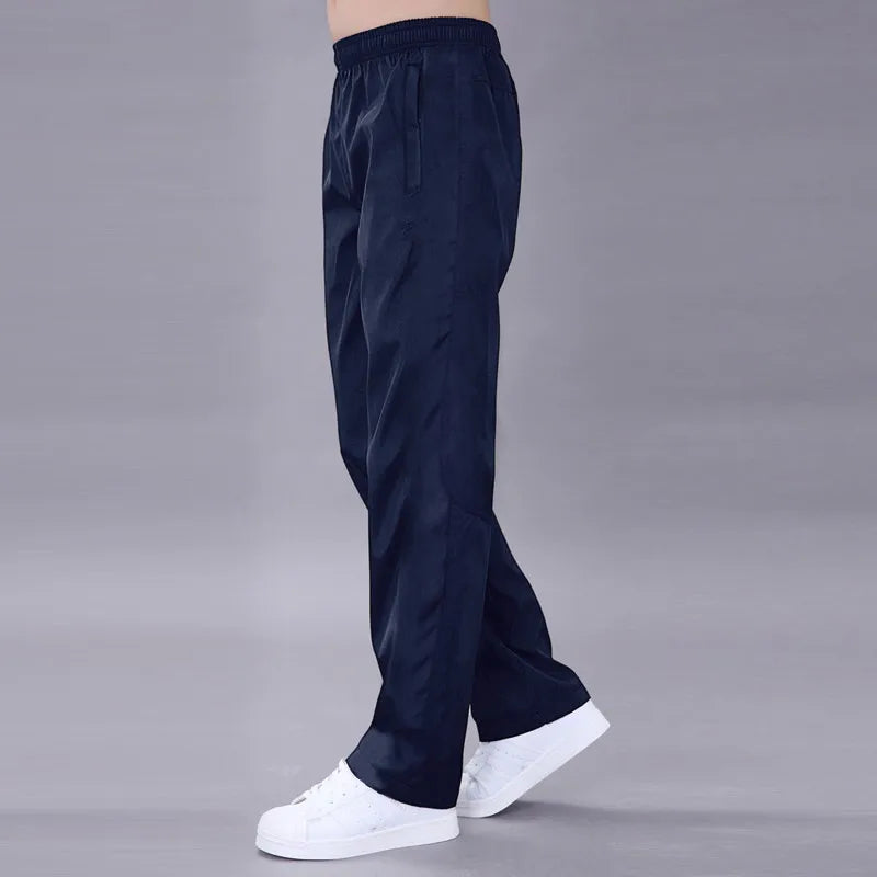 Calça Masculina Sweatpant Secagem Rápida Respirável Cintura Elástica Linha Reta