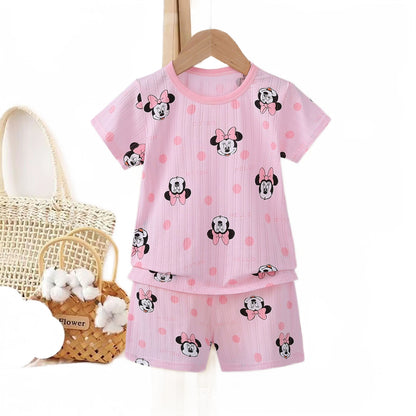 Conjunto de Manga Curta Camiseta + Shorts Disney