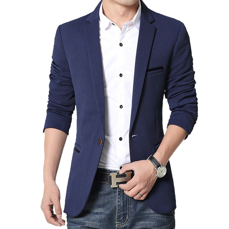 Blazer casual masculino Slim