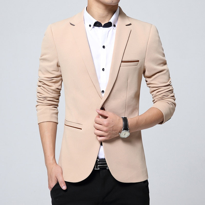 Blazer casual masculino Slim