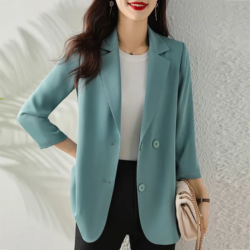 Blazer Chique Com Decote Entalhado