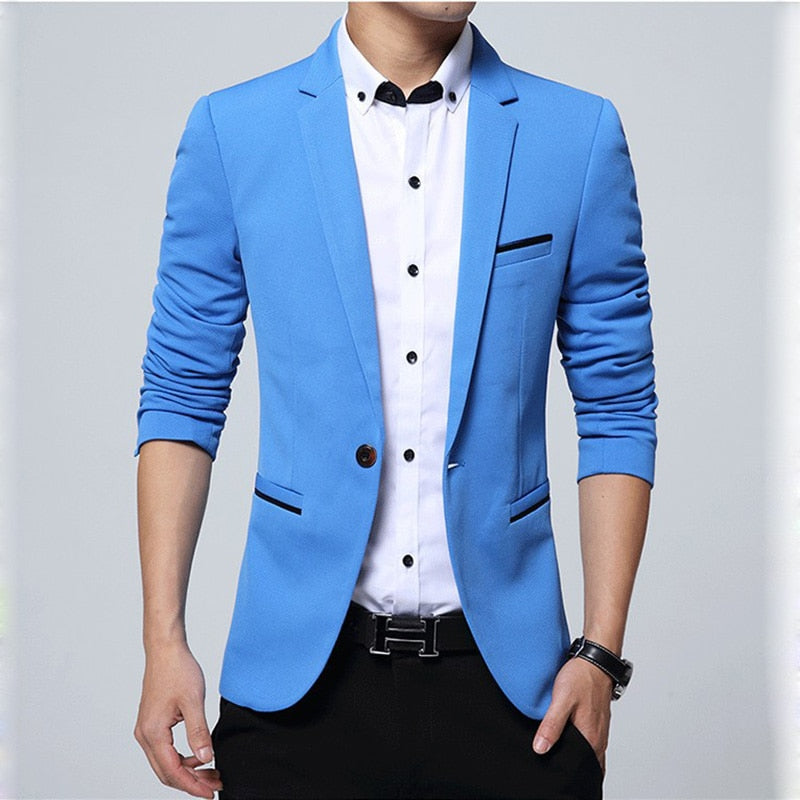 Blazer casual masculino Slim