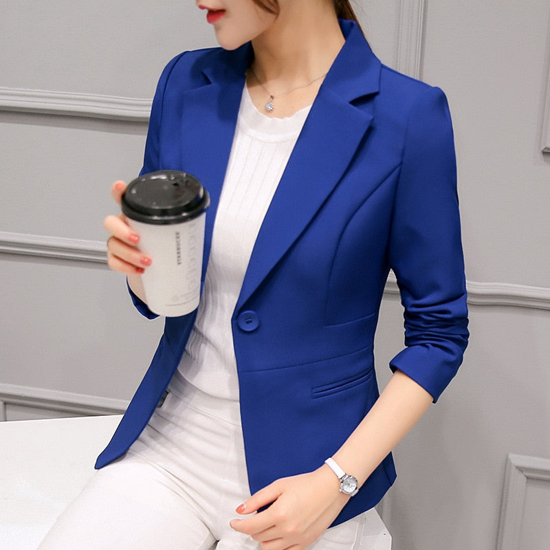 Blazers Feminino Slim Formal