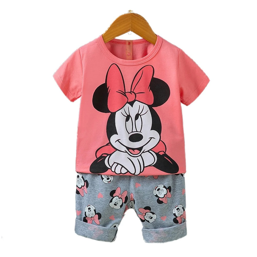 Conjunto de Manga Curta Camiseta + Shorts Disney